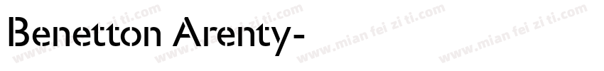 Benetton Arenty字体转换